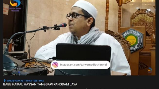 Babe Haikal tanggapi Pangdam Jaya yang salah baca Al-Qur'an. (YouTube/Salwa Media Channel)