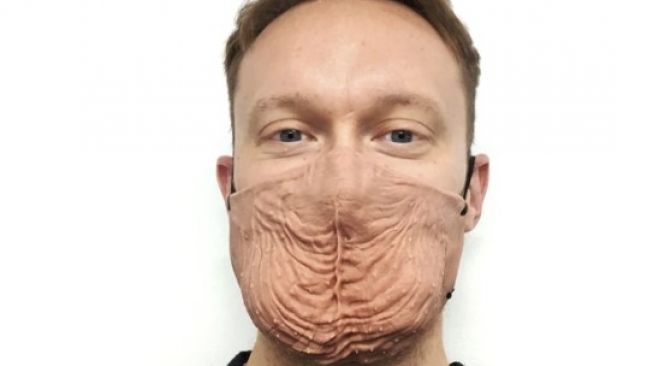 Nyentrik, Ada Masker Mirip Testis Lelaki, Siapa Mau Pakai?