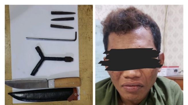 Coba Melawan Pakai Pisau Dapur, Maling Motor di Kota Serang ‘Didor’ Polisi