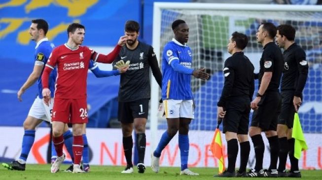 Dramatis! Dua Gol Dianulir, Liverpool Batal Menang di Markas Brighton