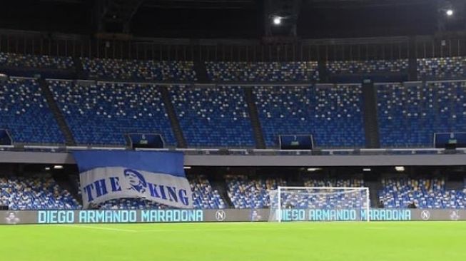 Markas Napoli Resmi Berubah Nama Jadi Stadion Diego Armando Maradona