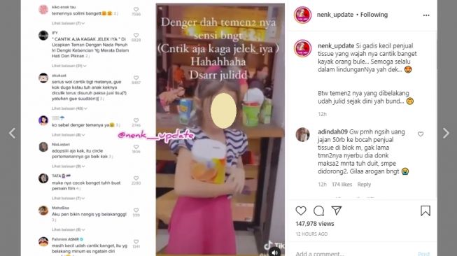 Viral Paras Bocah Penjual Tisu Bikin Kagum Warganet, Malah Dicibir Temannya