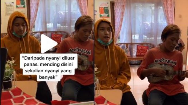 Viral Video Pengamen Disuruh Nyanyi di Dalam Rumah, Tuai Pujian Warganet