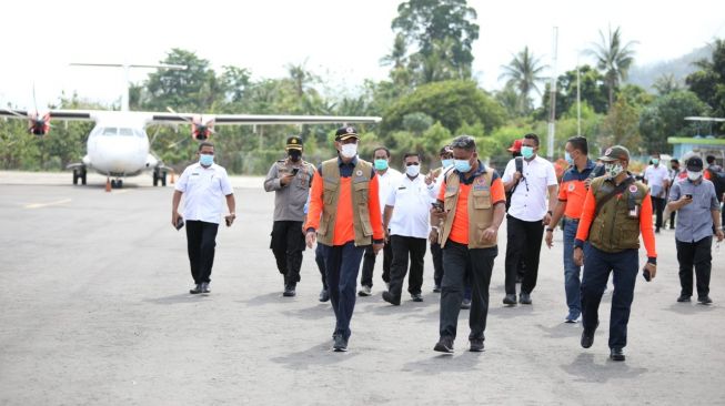 Kepala BNPB, Doni Monardo, tiba di NTT. (Dok : BNPB)