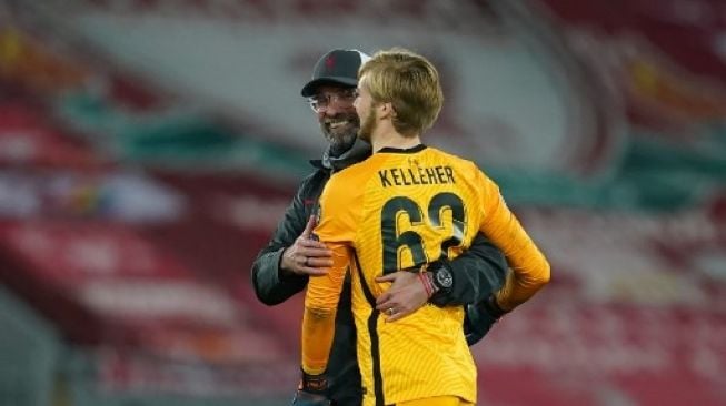 Momen Jurgen Klopp Lari lalu Peluk Kelleher usai Jadi Pahlawan Liverpool