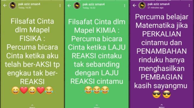 Bikin Status Galau Soal Cinta, Guru Ini Jadi Viral (twitter.com/txtdrstoryWA)