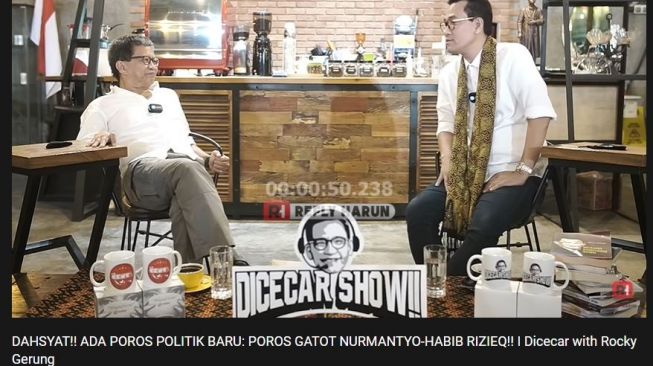 Rocky Gerung soal Gatot Nurmantyo. (YouTube/Refly Harun)