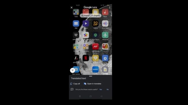 Review ColorOS 11, Finger Translate. [Screenshot/Dythia Novianty]