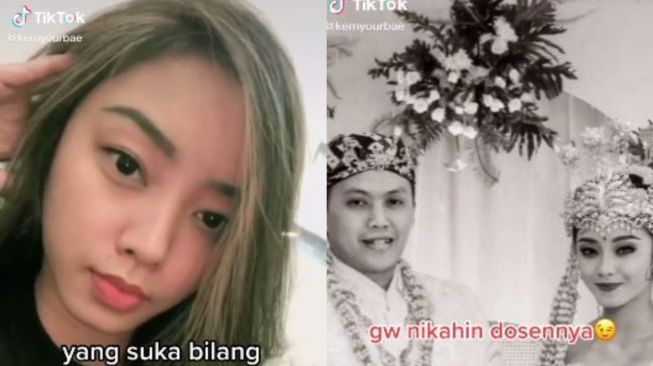 Nggak Nyangka! Cewek Ini Nikah dengan Dosennya Sendiri, Netizen Minta Tips