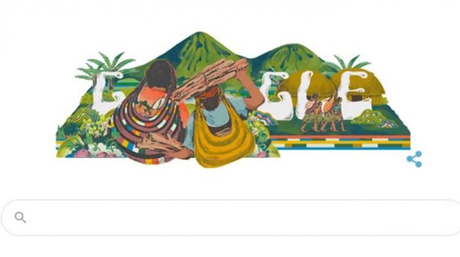 Hari Ini, Google Bikin Doodle Bercerita Noken Papua