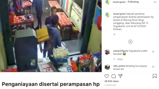 Viral Video Penganiayaan dan Perampasan di Burjo Jalan Kaliurang