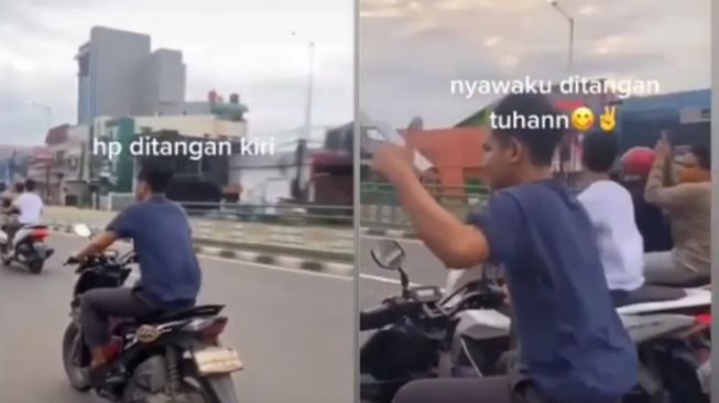 Berkendara Sambil Bermain Ponsel, Pemotor Ini Malah Berakhir Pilu