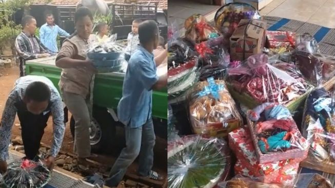 Viral Seserahan Lamaran Diangkut Dua Mobil Pickup, Publik Salah Fokus