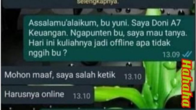 Apes! Mahasiswa Terlanjur Sampai Kampus, Ternyata Dosen Tipo saat WA