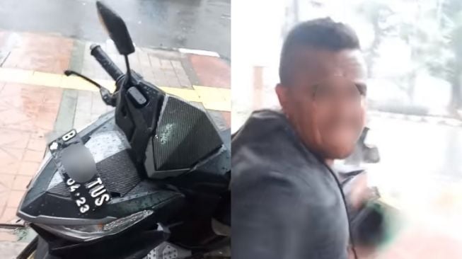 Ngaku Debt Collector, Orang Ini Coba Rampas Honda Vario, Nekat Memukul Pakai Helm