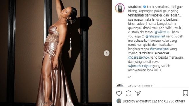 Penampilan seksi Tara Basro di ajang FFI 2020 [Instagram/@tarabasro]