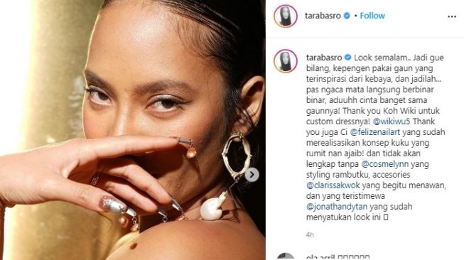 Penampilan seksi Tara Basro di ajang FFI 2020 [Instagram/@tarabasro]