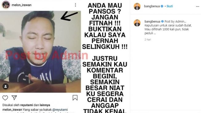 Unggahan Pablo Benua [Instagram/@bangbenua]