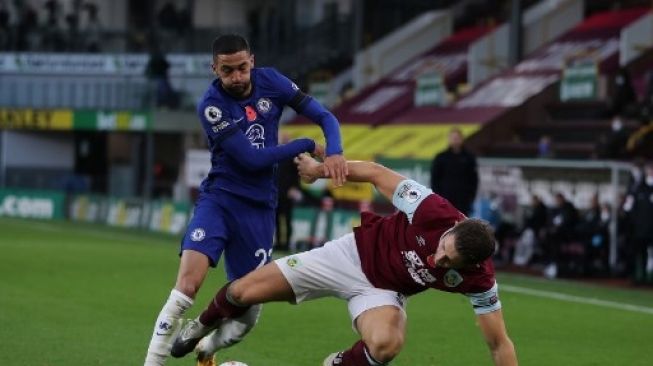 Gelandang serang Chelsea, Hakim Ziyech. (MOLLY DARLINGTON / POOL / AFP)