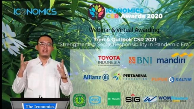 Iconomics Apresiasi Perusahaan yang Lakukan CSR di Tengah Pandemi