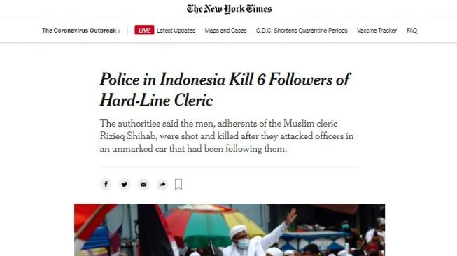 Media Asing Ramai-ramai Soroti Bentrokan Polisi - FPI