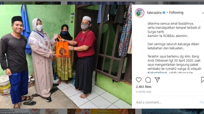 Momen Terakhir Fahira Idris dengan Andi, Laskar FPI yang Tewas Ditembak