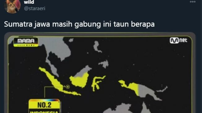 MAMA Salah Tampilkan Peta Indonesia, Netizen: Bisa Dituntut Gak?