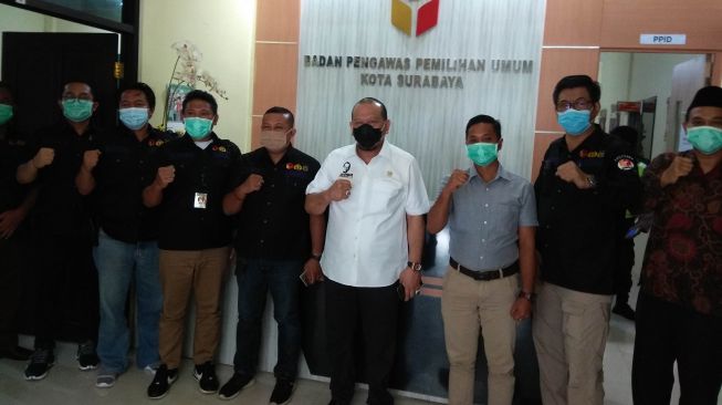 Sehari Jelang Coblosan, La Nyalla Sidak ke Bawaslu Jatim dan Surabaya