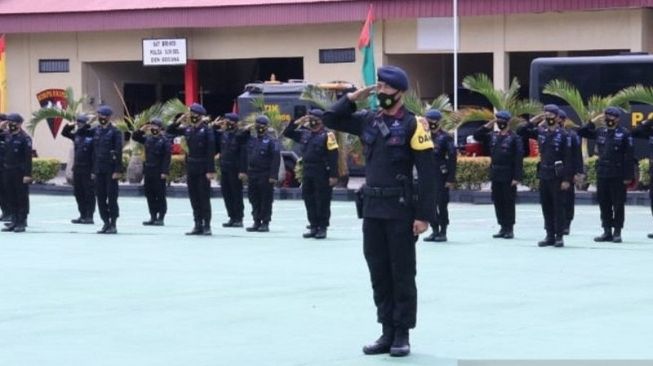 Hari Pencoblosan, Polda Sumsel Terjunkan 700 Personil Brimob