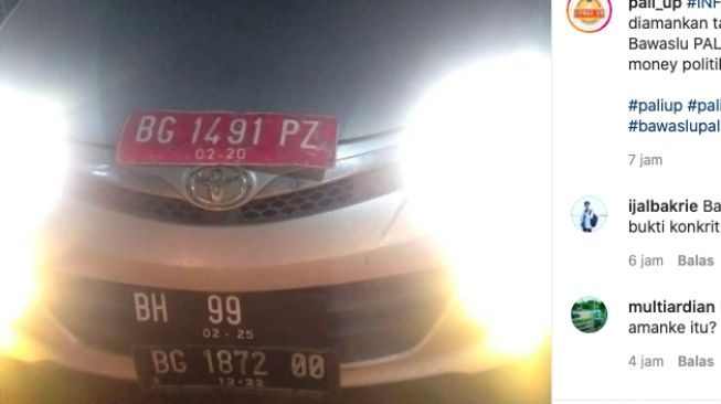 CEK FAKTA: Bawaslu Benarkan Mobil Avanza Berplat Merah Bawa 9 Amplop Uang