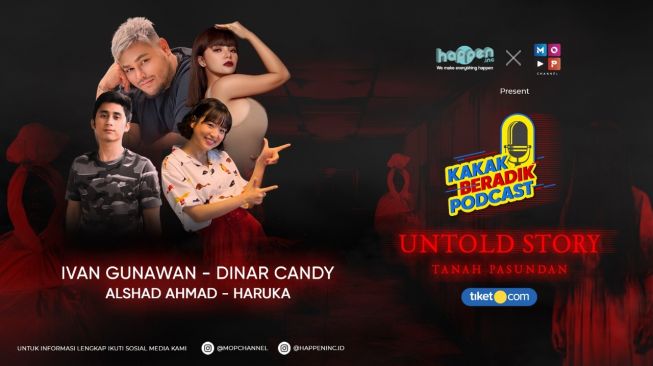 Podcast Jordi Onsu dan Ruben Onsu, "Kakak Beradik Podcast" akan menyuguhkan cerita misteri dalam podcast berjudul "Untold Story Pasundan". [MOP Channel]