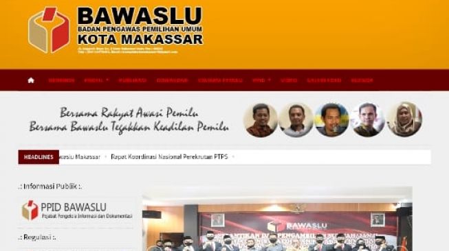 Website Bawaslu Diretas, Petugas Segera Amankan Data Manual