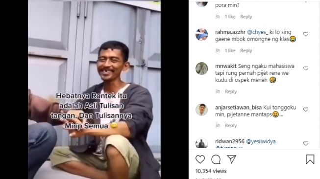 Penulis poster pijat gaul yang tersebar di Solo. - (Instagram/@soloinfo)