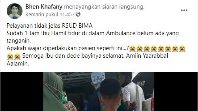 Viral di Facebook. (Facebook/Bhen Khafany)