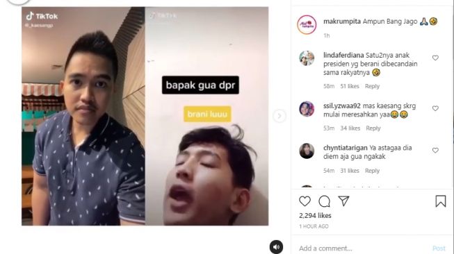 Tanggapi Anak DPR Sombong di TikTok, Aksi Kaesang Bikin Warganet Resah