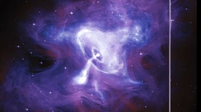 Sonifikasi Nebula Kepiting [YouTube: NASA's Marshall Space Flight Center]