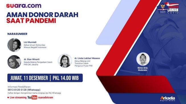 LIVE STREAMING: Aman Donor Darah di saat Pandemi