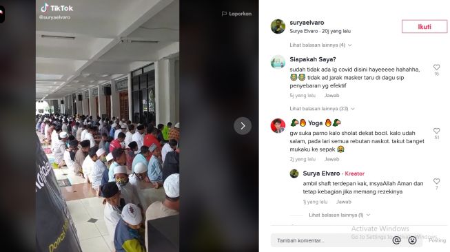 Ngakak! Bocah ini Rebutan Nasi Kotak Setelah Salat Jumat