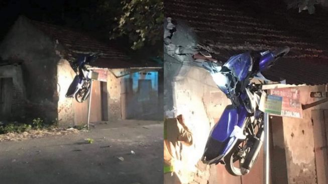 Terbang Sampai ke Genteng, Kecelakaan Yamaha MX King Bikin Ngeri