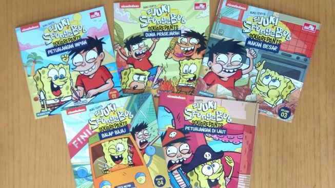 Buku Kolaborasi Si Juki dan SpongeBob SquarePants Resmi Dirilis