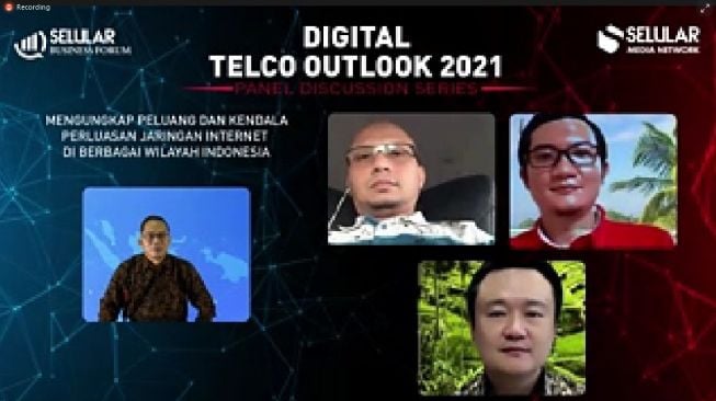 Jumpa pers virtual Digital Telco Outlook 2021, Selasa (15/12/2020). [Screenshot/Lintang Siltya Utami]