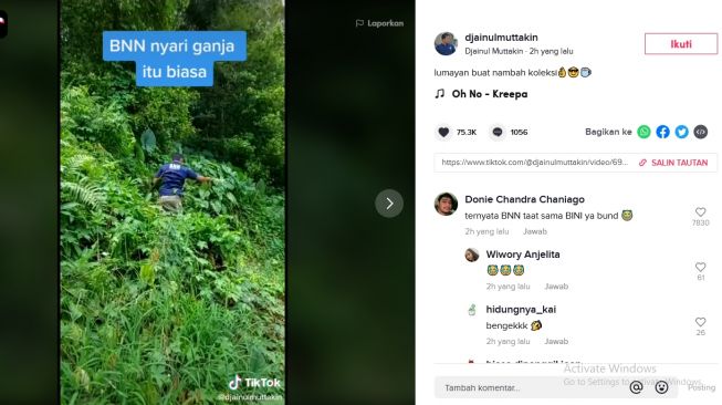 Viral! Demi Istri, Anggota BNN Cari Tanaman ini..