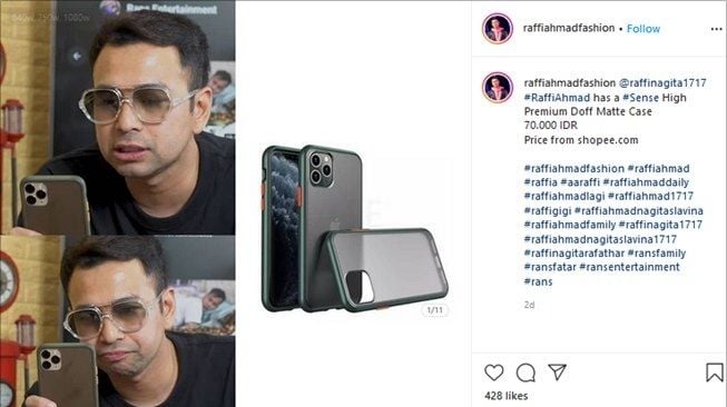 Hits: Case HP Raffi Ahmad 70 K, Tumblr Nagita Slavina Seharga Bayar Kos