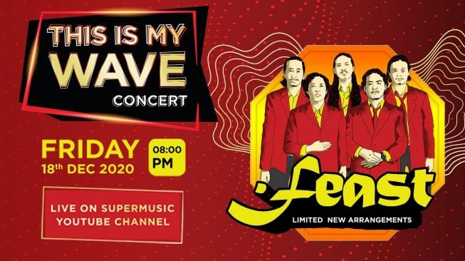 Band .Feast akan tampil di konser virtual This Is My Wave Concert. [Supermusic]