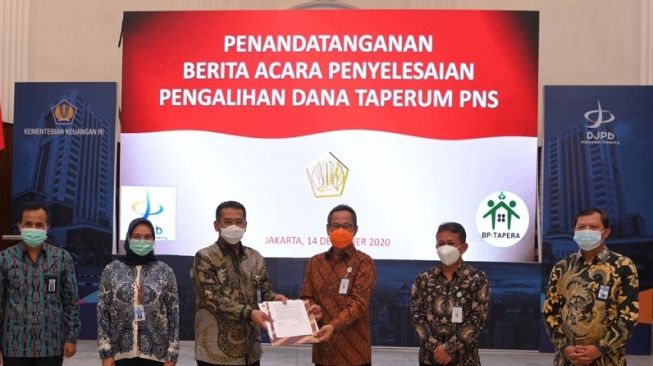 BP Tapera - Kemenkeu Tandatangani Penyelesaian Pengalihan Dana Taperum PNS