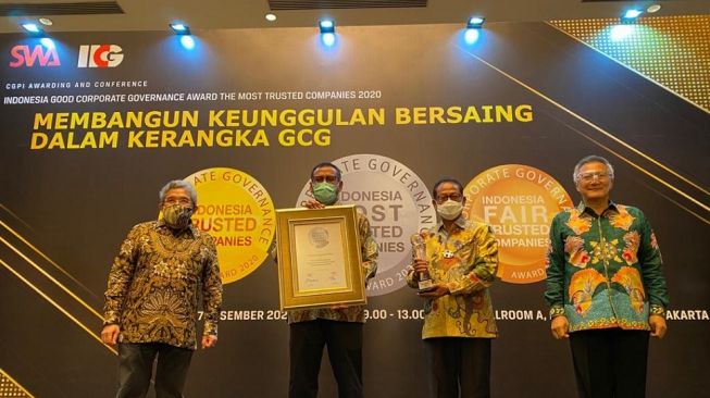 Pupuk Kaltim Raih Predikat The Most Trusted Company di Ajang CGPI Award