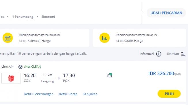 Harga Tiket Pesawat.