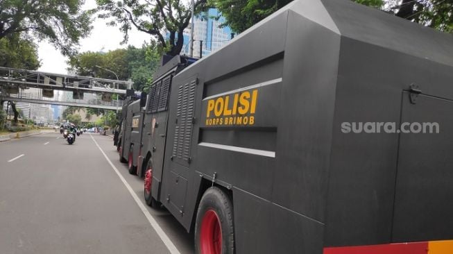 Mau Digeruduk Pendukung Rizieq, Water Canon Sudah Bersiap di Dekat Istana