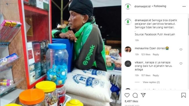 Antar Penumpang, Sepeda Motor dan Ponsel Driver Ojol Ini Dibawa Lari