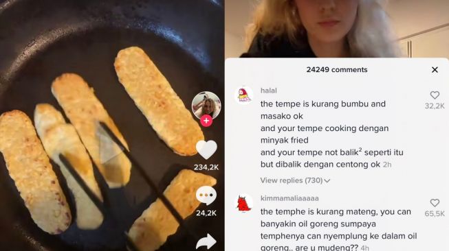 Cara Masaknya Janggal, Video Bule Goreng Tempe Bikin Warganet Geregetan